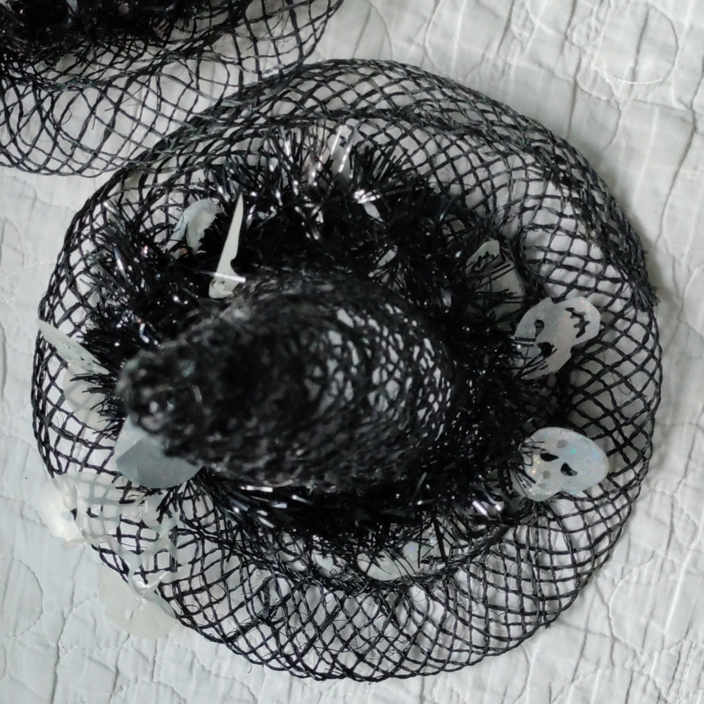 🧙‍♀️🧹2🧿WITCH'S HAT'S 🎃👻🕸️☠️ WITH SKULL GARLAND 🪦💀ARTS&CRAFTS OR PETS😽🐕
